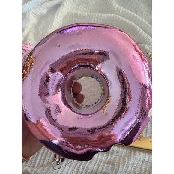 Jumbo glitter sparkle Christmas donut ornaments set of 4 stunning donuts - Picture 13 of 14